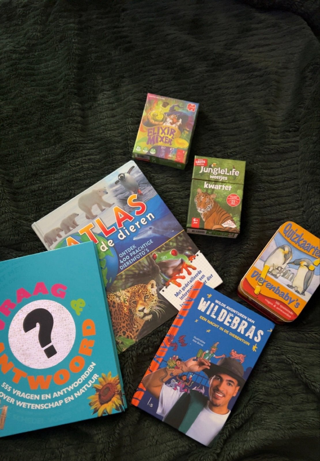 Boeken en kaartspellen: Wildebras, Elixer Mixer, Atlas, Vraa, Boeken, Verzenden, Zo goed als nieuw, Fictie algemeen