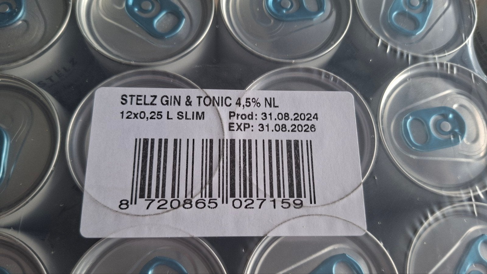 132 blikken Stelz Gin & Tonic. Stëlz Prijs = incl statiegeld, Ophalen of Verzenden