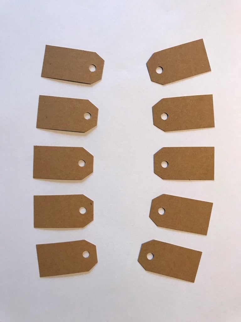 Prijskaartjes bruin prijsetiketten labels etiketten, Diversen, Ophalen of Verzenden, Nieuw
