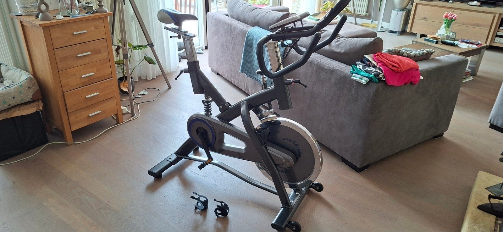 Powerpeak Spinningfiets / Hometrainer - Zo goed als nieuw, Ophalen, Spinningfiets, Zo goed als nieuw, Metaal
