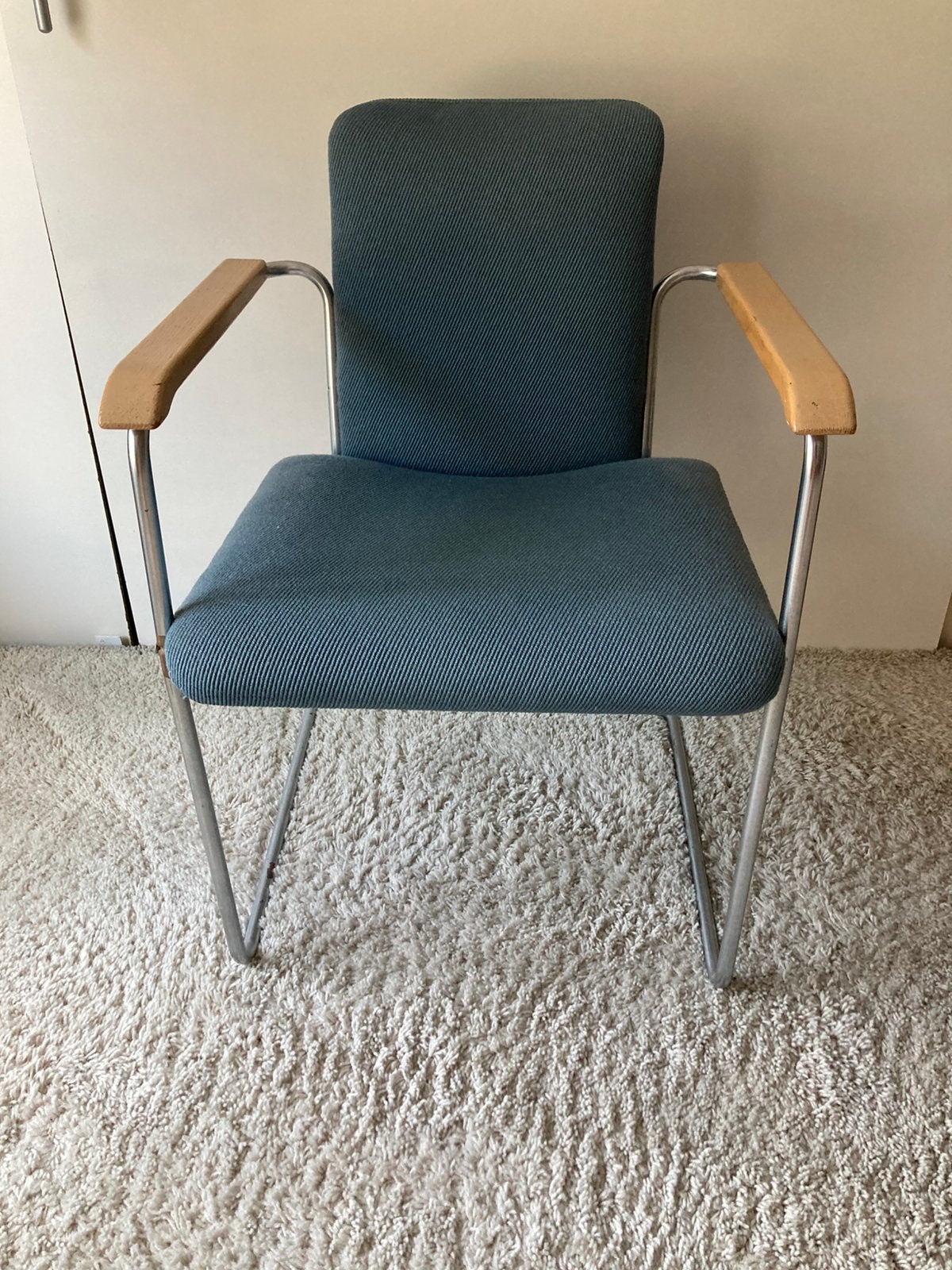 Vintage designstoel, Ophalen, Gebruikt, Stof, Eén
