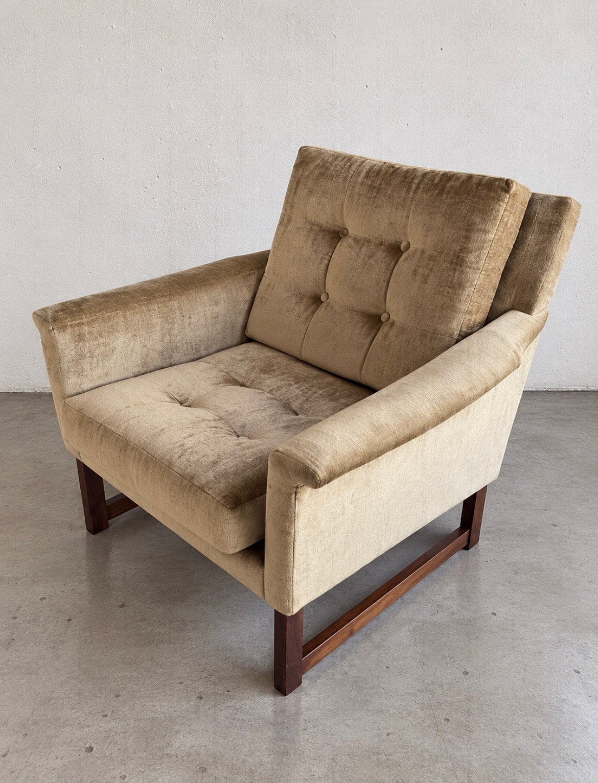 Vintage Fauteuil, Ophalen, Gebruikt, Stof, 75 tot 100 cm