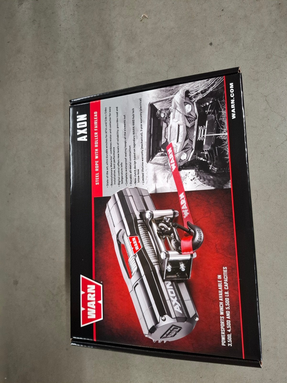warn axon 45 lier winch nieuw, Ophalen, Nieuw