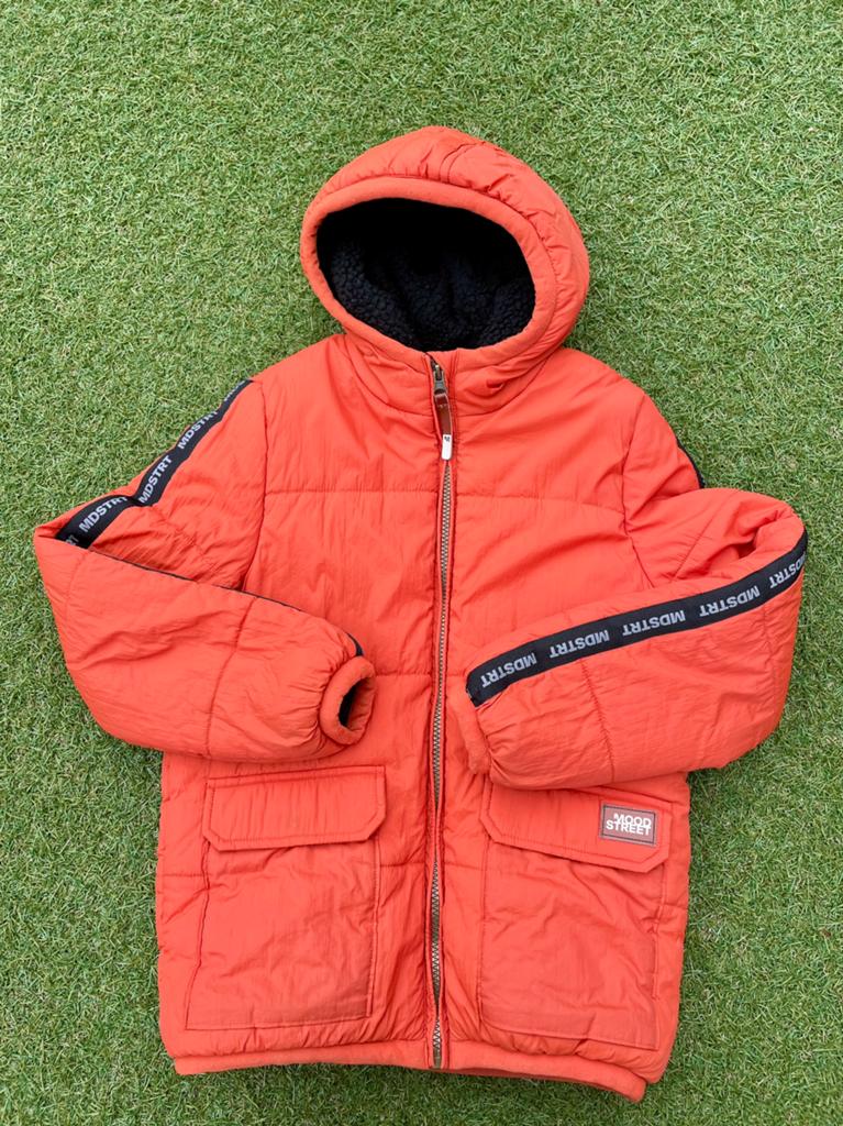 TE KOOP: Moodstreet oranje winterjas jongen maat 134/140, Ophalen of Verzenden, Gebruikt, Jongen, Jas