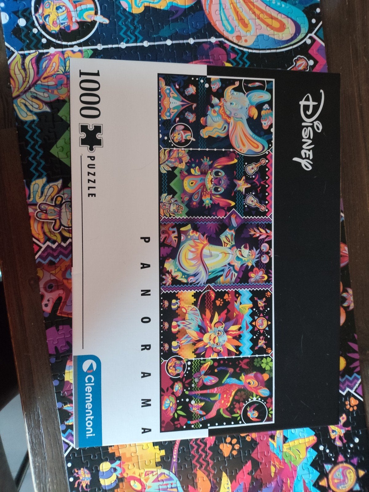Disney Panorama Puzzel 1000 stukjes - Clementoni, Ophalen of Verzenden, 500 t/m 1500 stukjes, Zo goed als nieuw, Legpuzzel