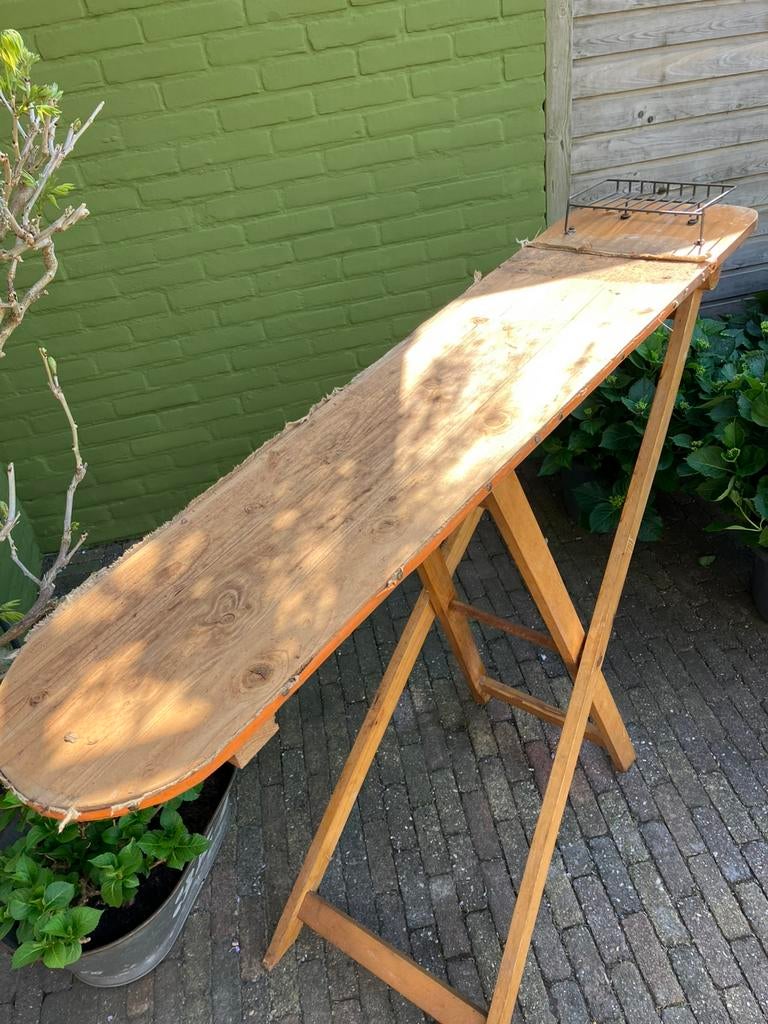 Brocante Strijkplank - hout ca. 1950, Ophalen