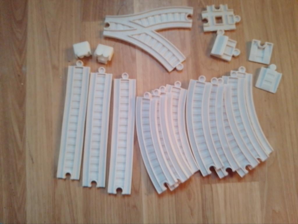 Witte modeltrein rails en wissels, Ophalen of Verzenden, Gebruikt