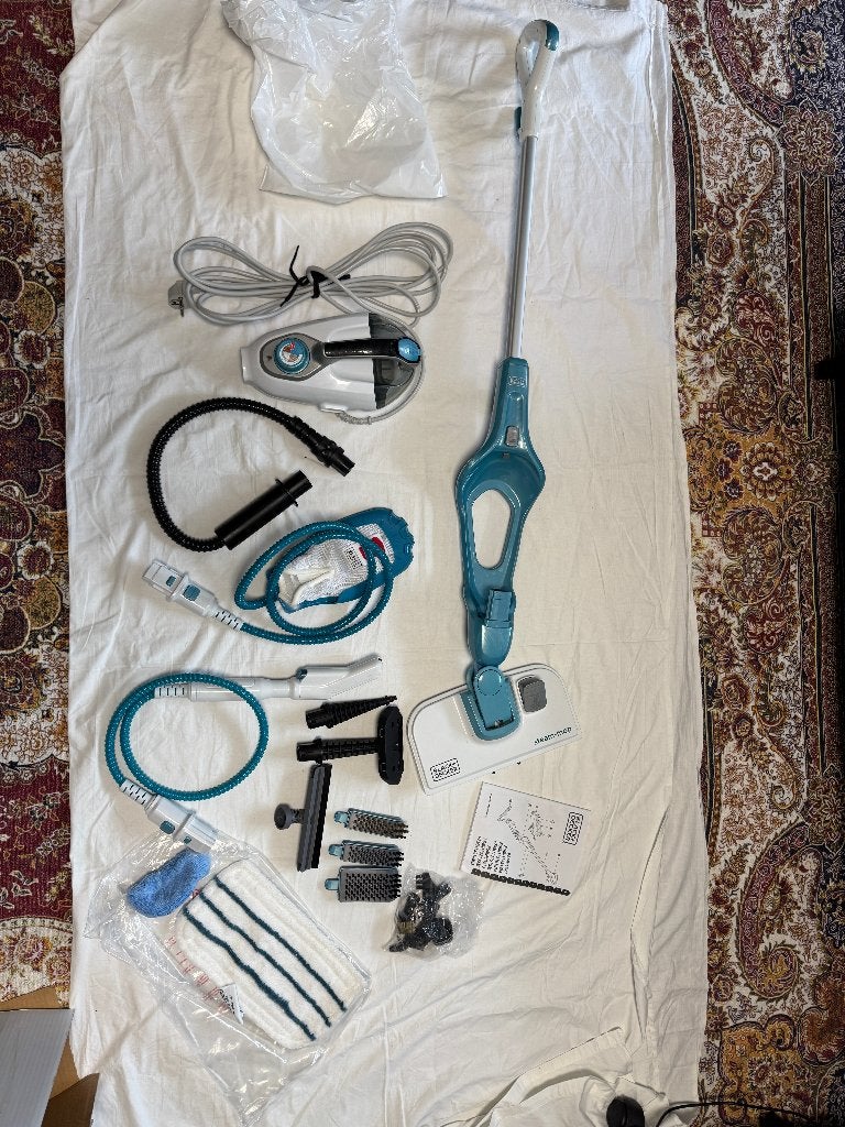 BLACK+DECKER 11-in-1 Steam-mop met SteaMitt, Ophalen of Verzenden, Zo goed als nieuw, Stoomreiniger