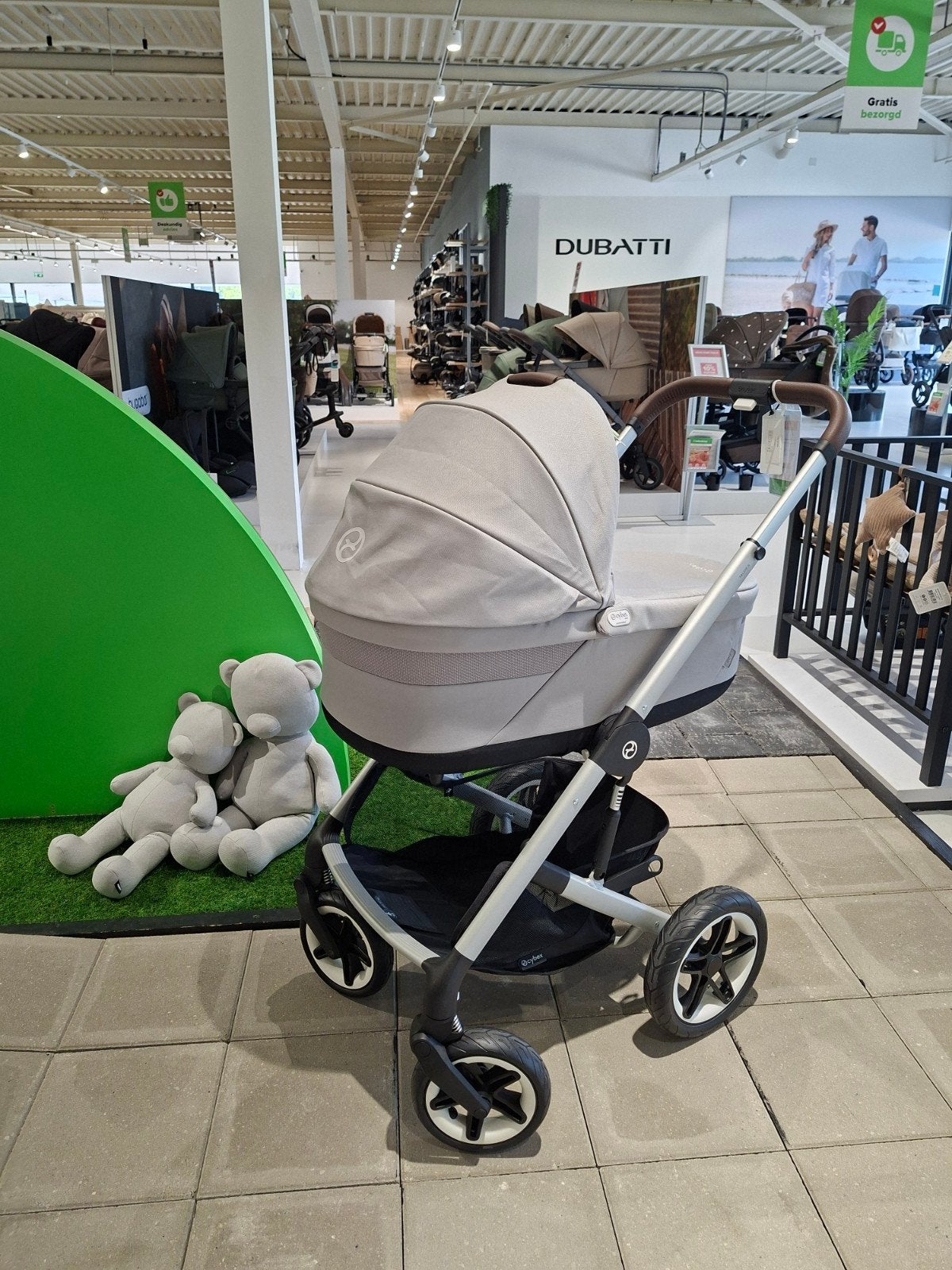 Cybex Kinderwagen 2 in 1 Talos S Lux Stone Grey, Nieuw, Met reiswieg, Ophalen, Kinderwagen