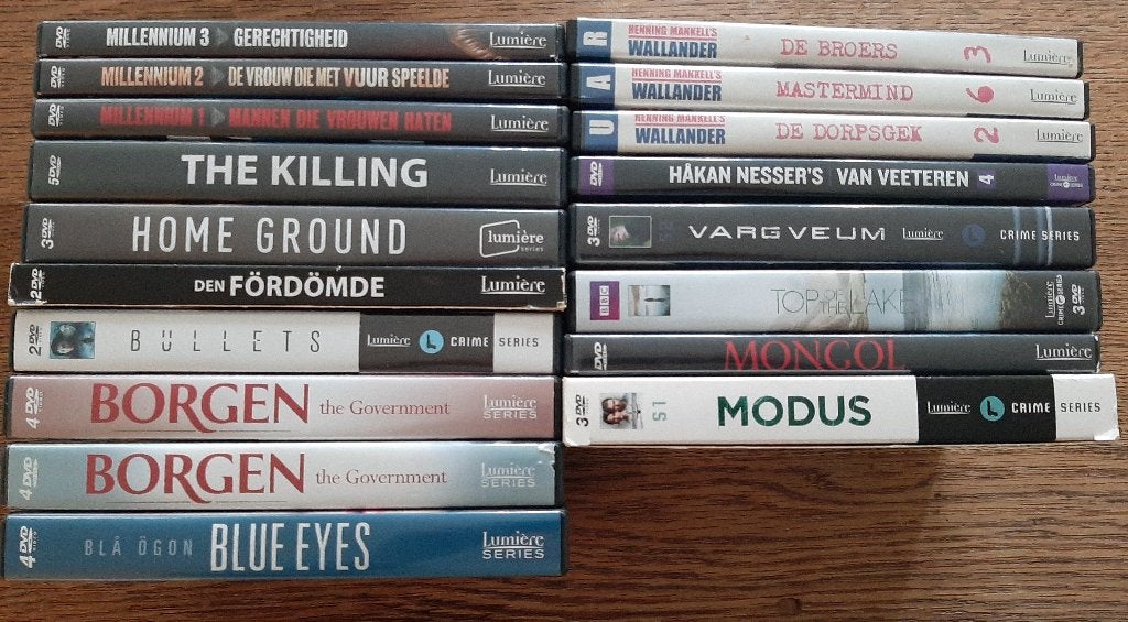 Lumiere: Blue Eyes - Borgen - Bullets - Home Ground - Modus, Cd's en Dvd's, Vanaf 16 jaar, Ophalen of Verzenden, Zo goed als nieuw