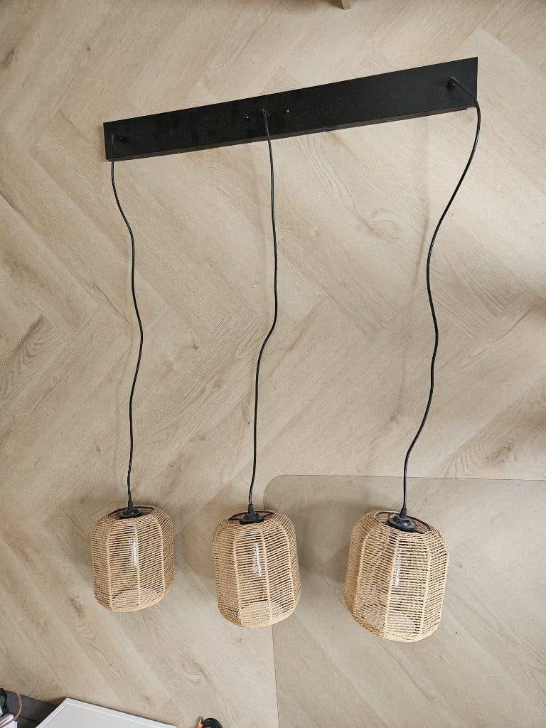 Kwantum Bragi Naturel eetkamerlamp, Ophalen, Overige materialen, Zo goed als nieuw, 75 cm of meer