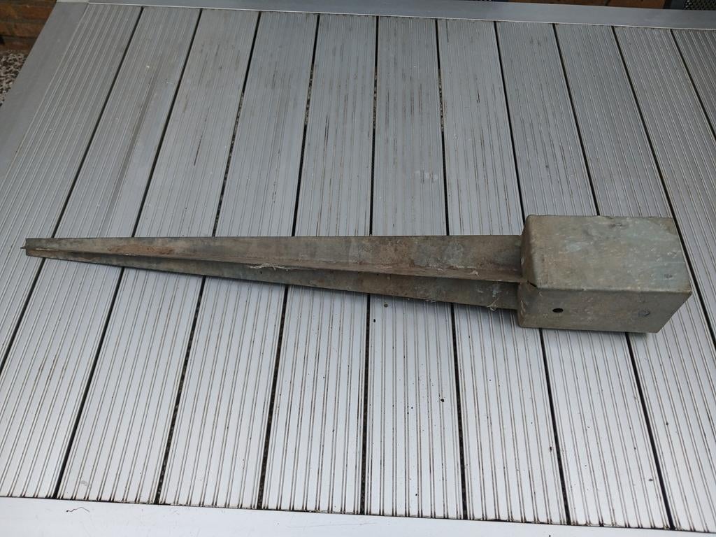 Paalpunthouder Verzinkt - 71x71mm, Ophalen, Gebruikt, 250 mm of meer, Overige typen