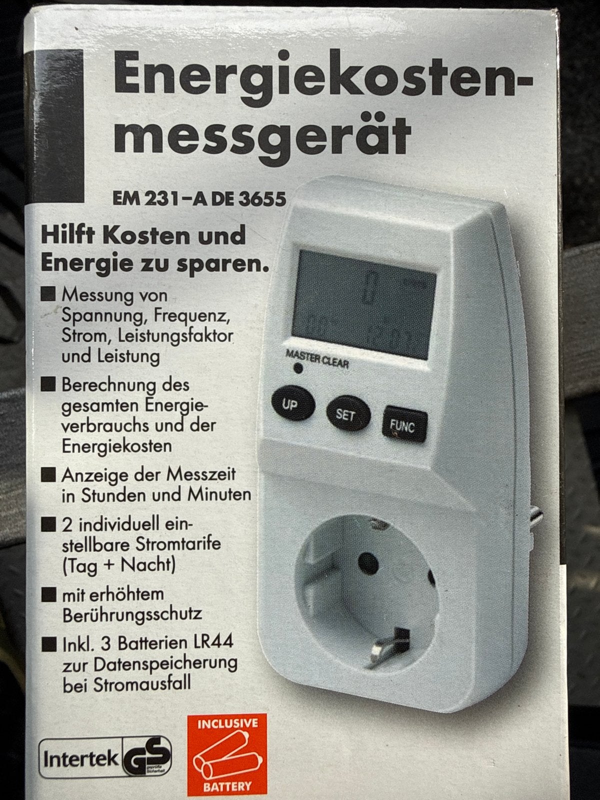 Energieverbruiksmeter EM 231-A DE 3655 - Bespaar Energie, Ophalen of Verzenden, Nieuw