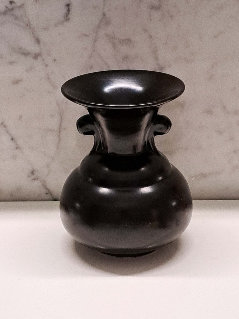 art deco vaas zwart Plateelbakkerij Tiko gouda, Antiek en Kunst, Ophalen of Verzenden