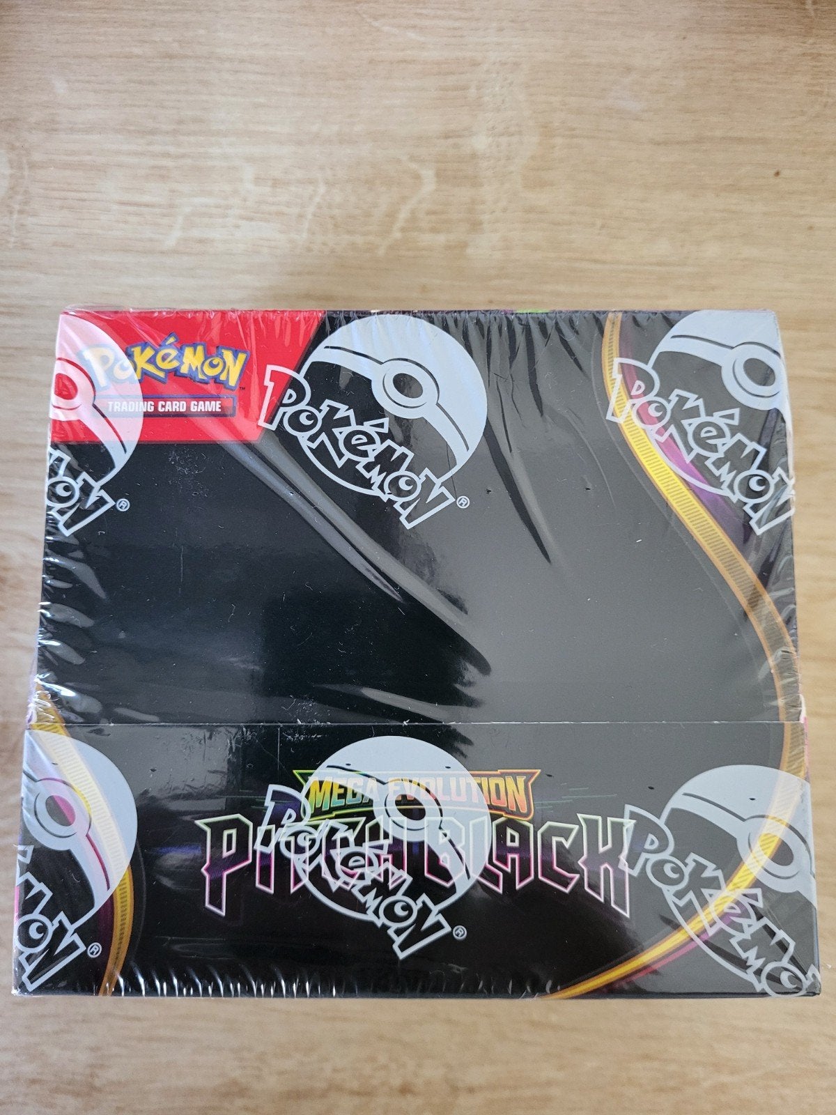 Pokémon TCG Mega Evolution Pitch Black Boosterbox, Ophalen of Verzenden, Nieuw, Boosterbox
