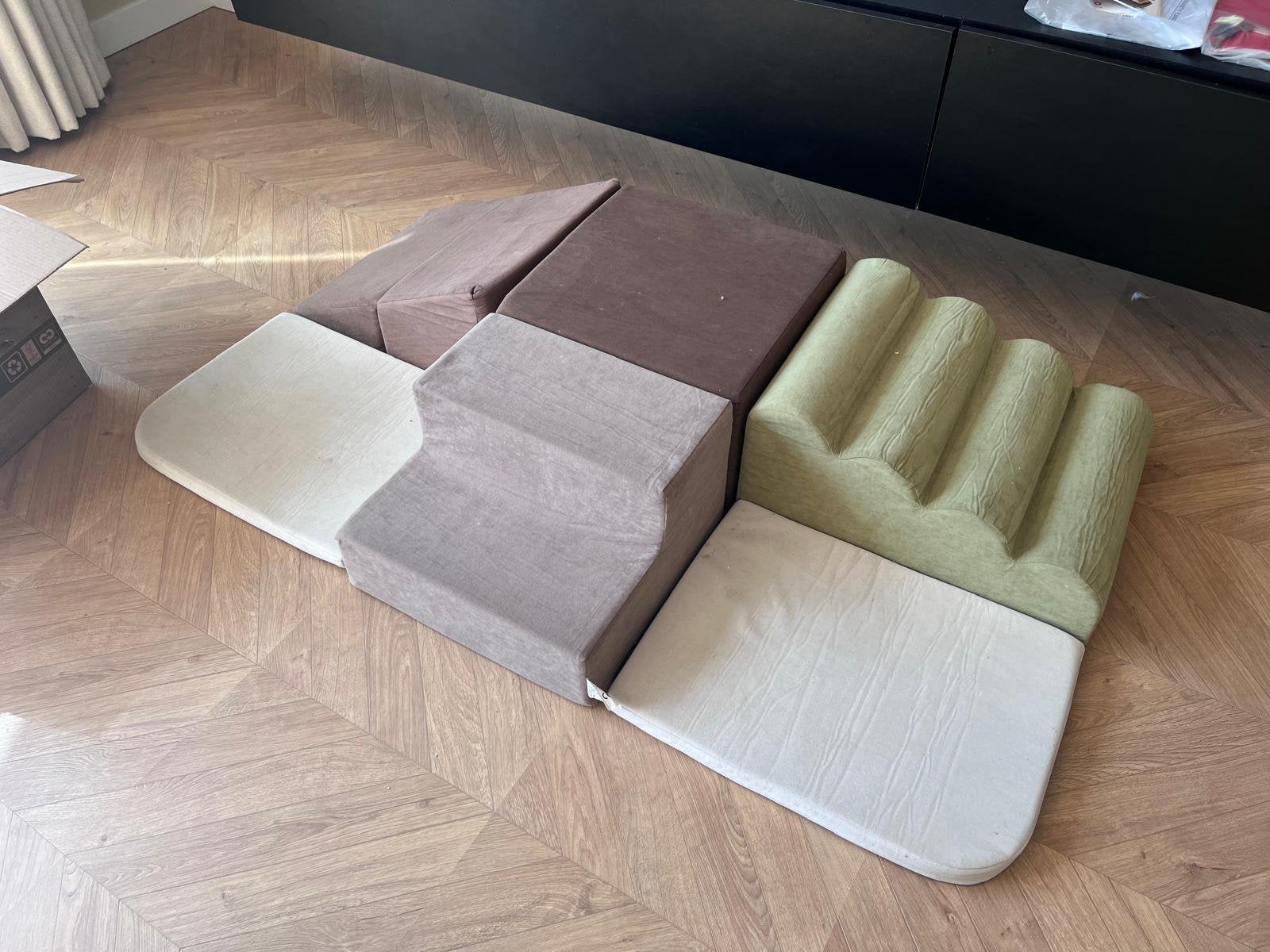 BanaSuper XXL Soft Play 6-delig – Montessori schuimblokken, Ophalen, Zo goed als nieuw