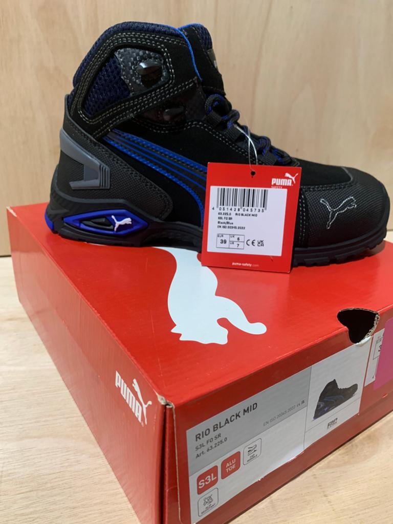 Puma Rio Werkschoenen Zwart Hoog – Maat 40 – Nieuw in Doos, Zwart, Puma, Nieuw, Ophalen of Verzenden