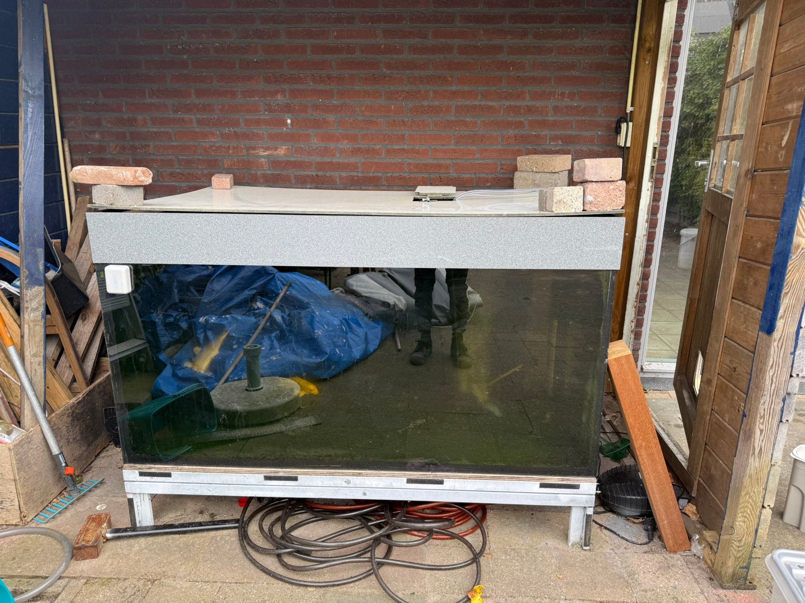 Groot aqaurium, Ophalen, Zo goed als nieuw