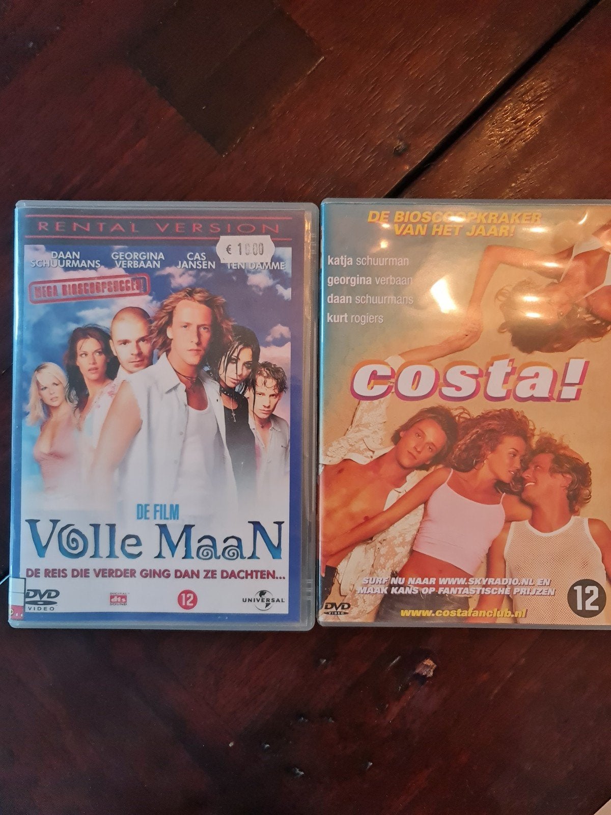 Volle Maan en Costa dvd, Alle leeftijden, Verzenden, Gebruikt