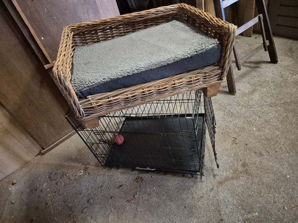 Hondenbench en mand, Dieren en Toebehoren, Hondenmanden, Ophalen, Zo goed als nieuw
