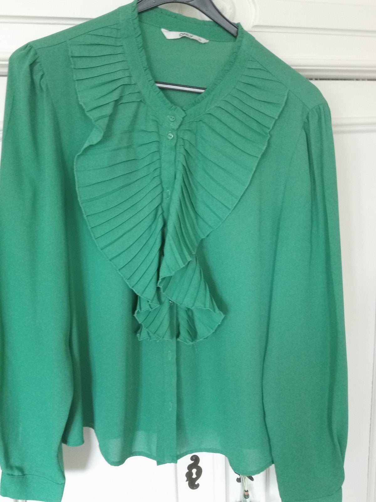 Groen blouse en zwarte broek 2-delig set, Meerkleurig, Maat 46/48 (XL) of groter, Ophalen of Verzenden, Gedragen