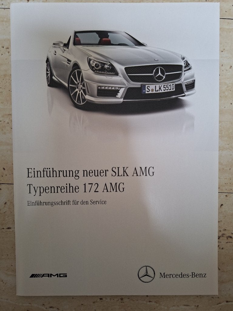 Mercedes SLK 55 AMG bm 172 10/2011 introductie folder, Ophalen of Verzenden, Nieuw, Mercedes