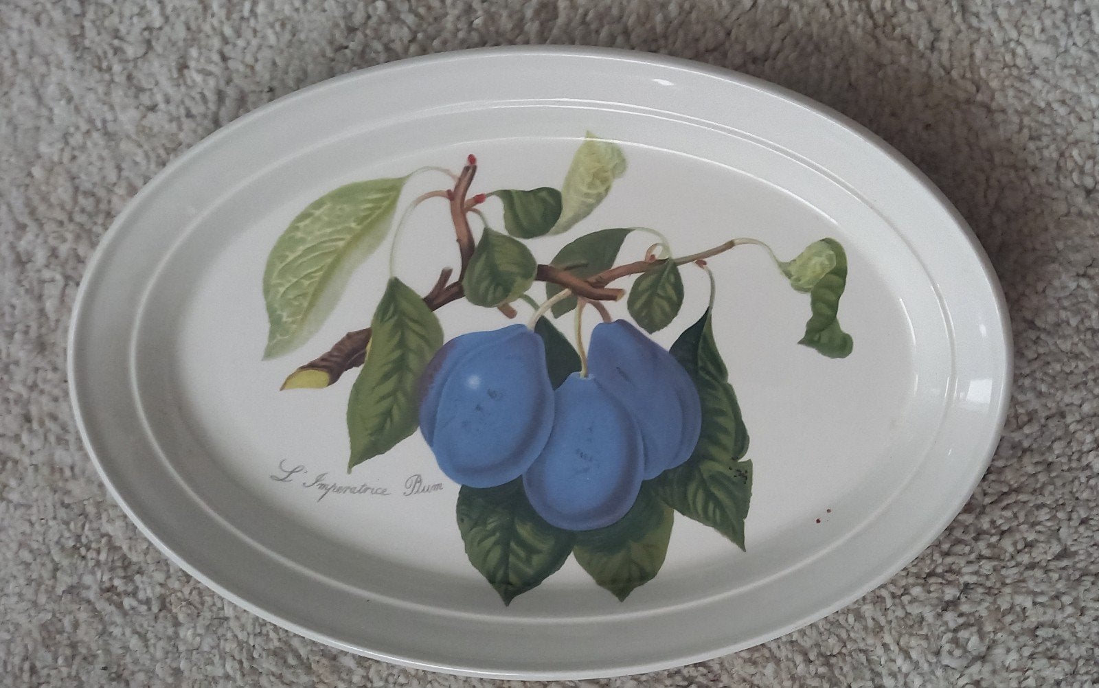Portmeirion Pomona Ovale Schaal - Pruimen Design, Antiek en Kunst, Ophalen of Verzenden