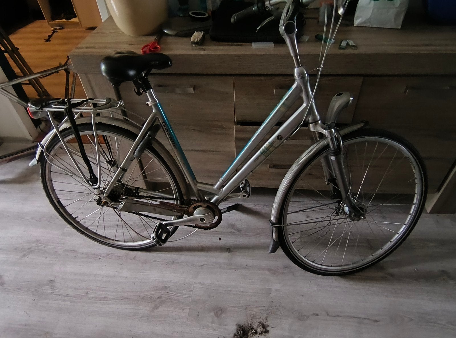Opknapfiets Gazelle Orange damesfiets mt 53 28inch, 53 tot 56 cm, Ophalen, Gebruikt, Gazelle