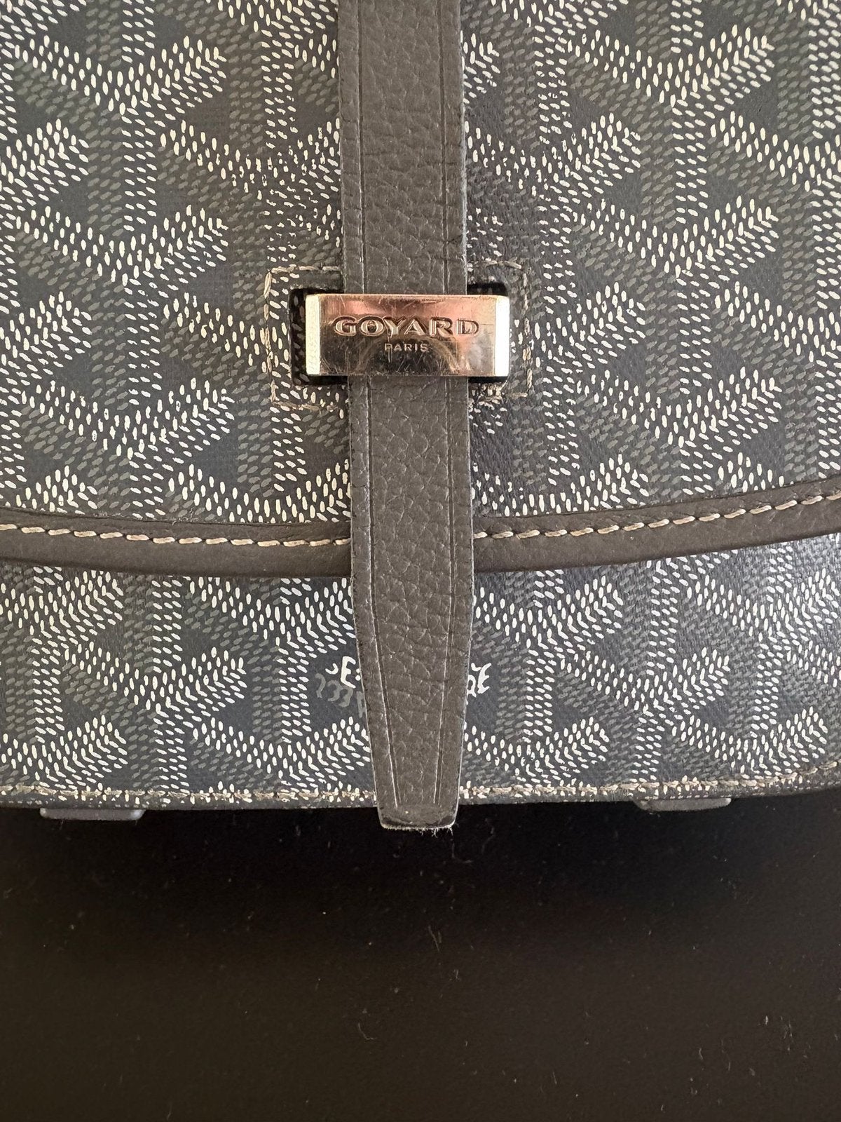 Goyard Belvédère PM Grijs | Topstaat | Authentiek, Ophalen of Verzenden, Zo goed als nieuw, Grijs