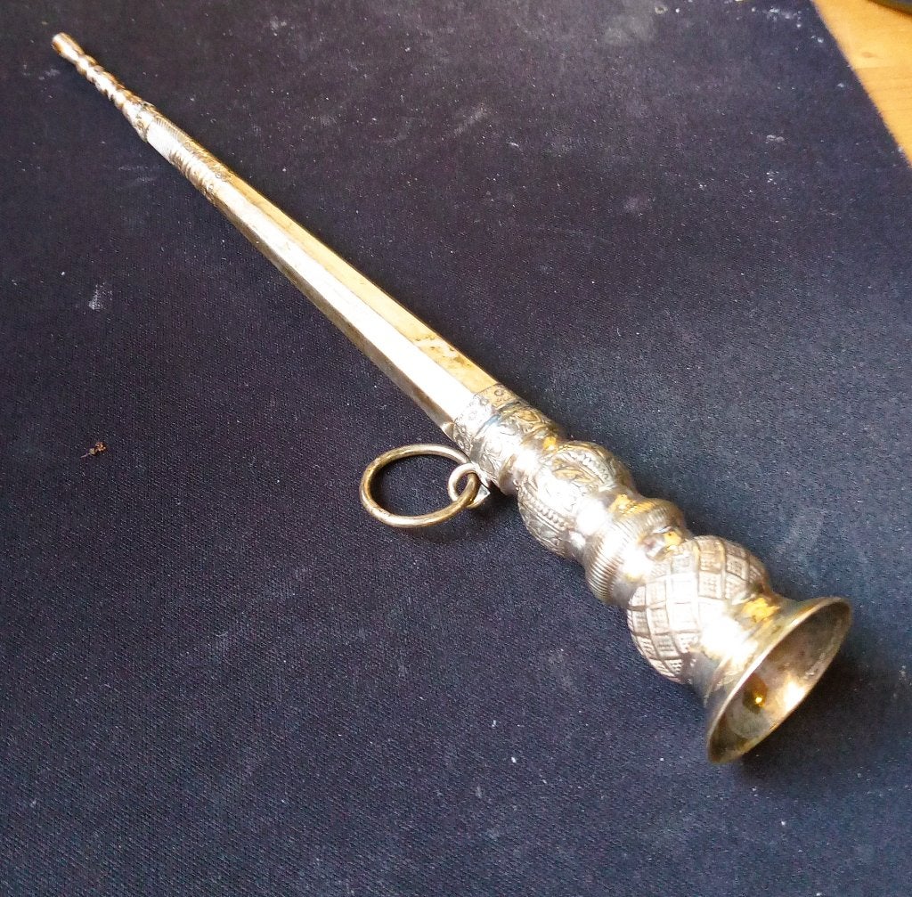 Zilveren antieke breischede, Ophalen of Verzenden, Zilver