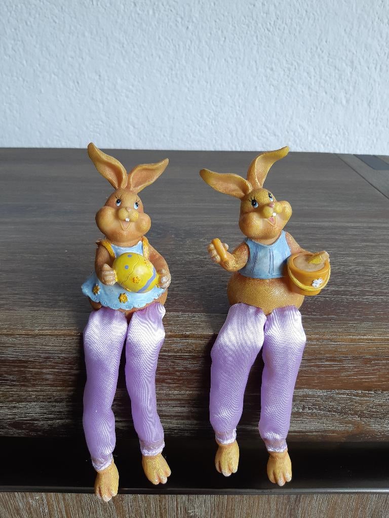 Konijnen beelden, Verzamelen, Beelden en Beeldjes, Ophalen of Verzenden, Zo goed als nieuw, Dier