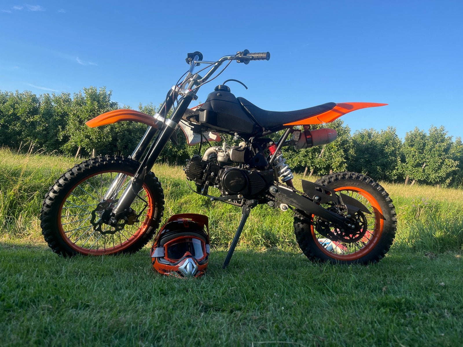 Pitbike 125cc - Zo goed als nieuw, 125 cc, Zo goed als nieuw, 4 versnellingen, Ophalen