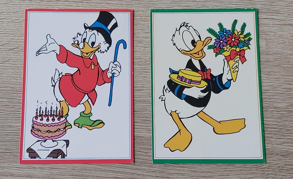 1984 Disney Ansicht Dagobert en Donald Duck., Ophalen of Verzenden, 1980 tot heden, Gelopen, Overige thema's