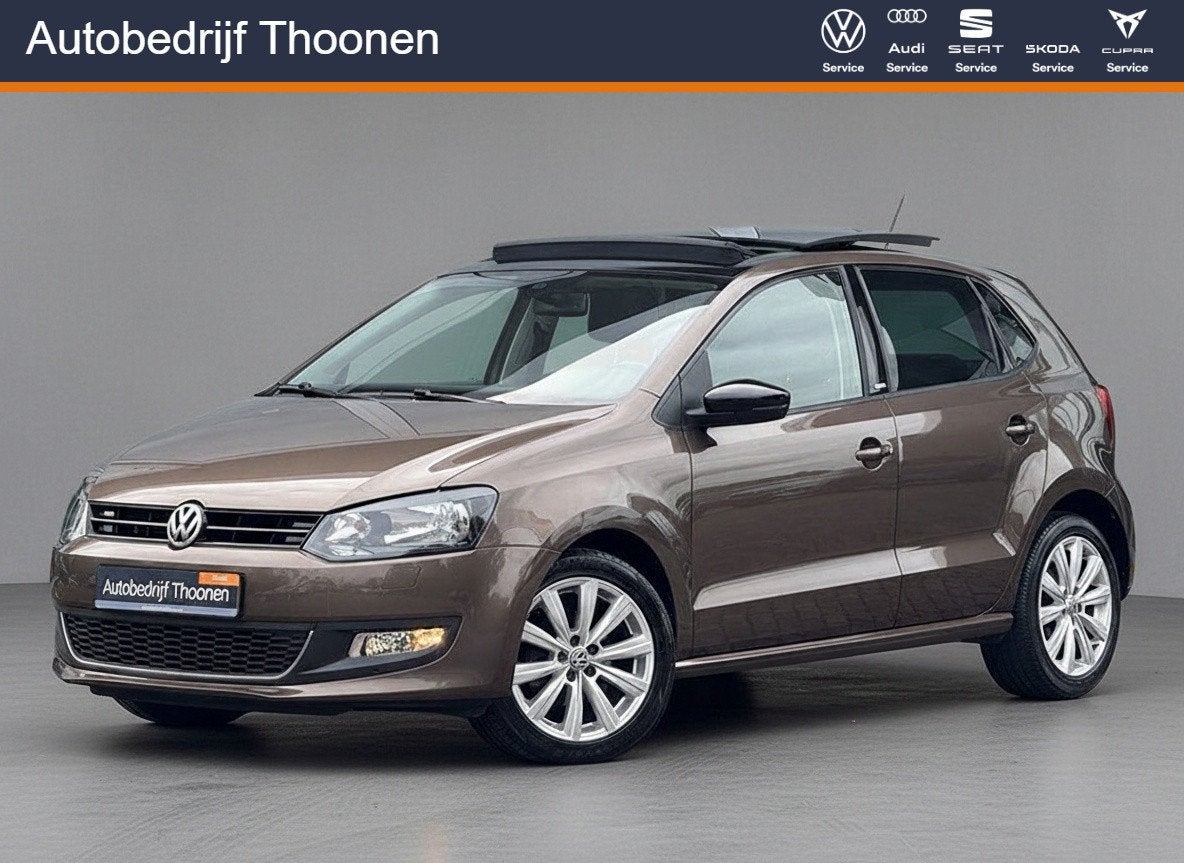 Volkswagen Polo 1.2 TSI Style (bj 2012), Voorwielaandrijving, Stof, Bruin, 988 kg