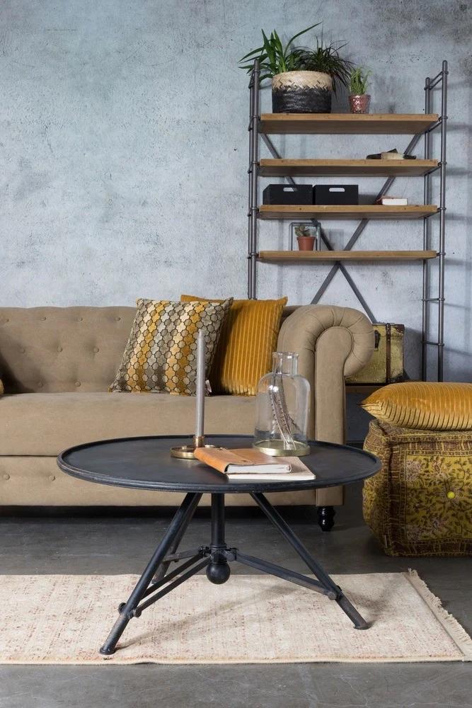 Dutchbone salontafel industrieel, Ophalen, Zo goed als nieuw, Rechthoekig, 50 tot 100 cm