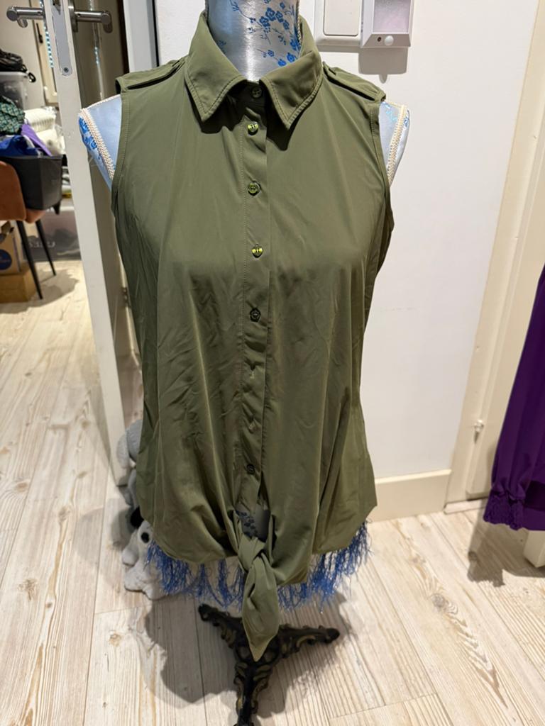 Studio Anneloes top groen khaki M, Ophalen, Zo goed als nieuw, Groen