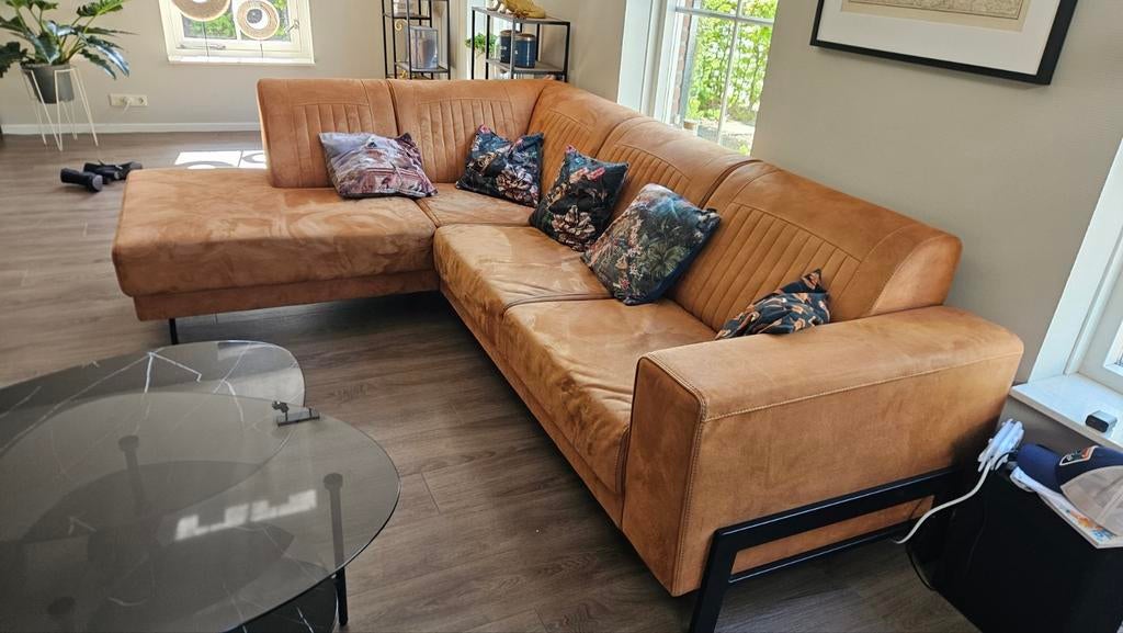 Comfortabele Feelings Rio hoekbank 2,5 zits ottomaan links, Ophalen, Modern, Comfortabel, 250 tot 300 cm, Gebruikt