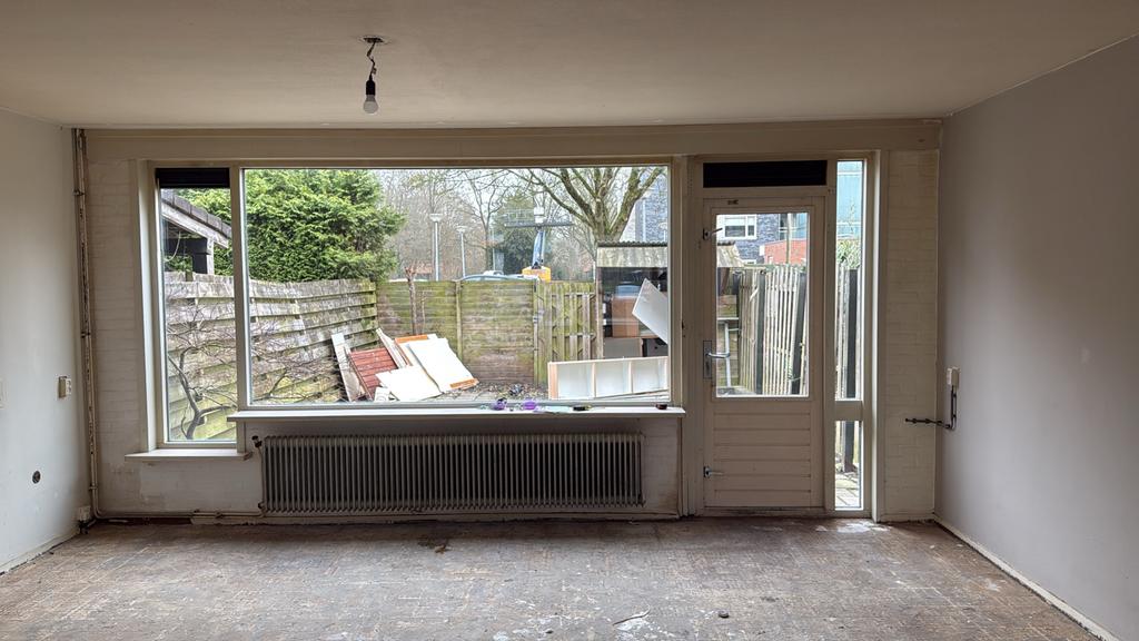 Deur met kozijn en dubbel glas raam, Ophalen, 80 tot 100 cm, 9406 vb, Buitendeur