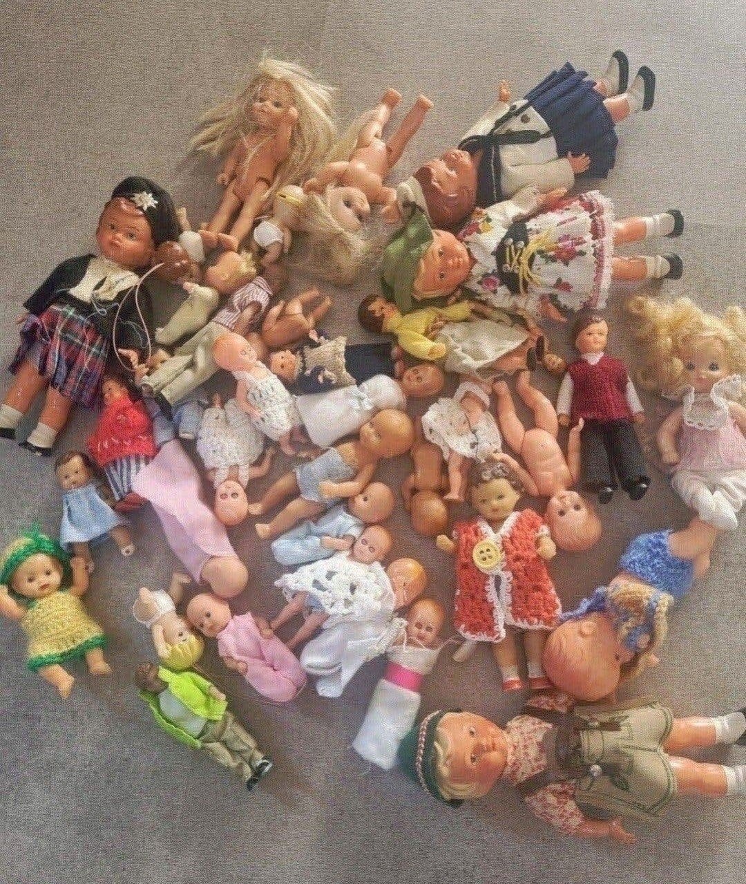oude kleine poppetjes, Ophalen, Poppenhuis