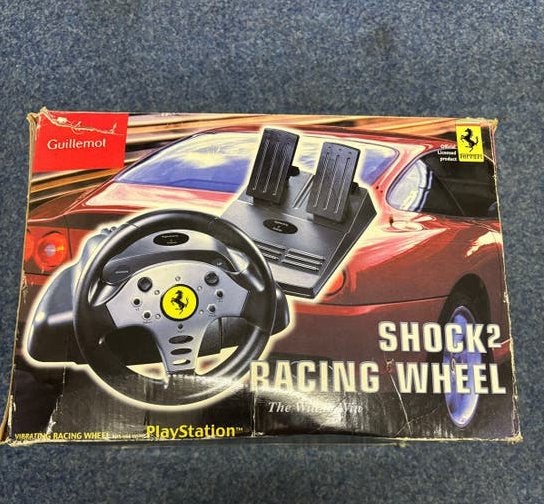 Guillemot Shock2 Racing Wheel voor PlayStation, Ophalen of Verzenden, Gebruikt, Stuur of Pedalen, PlayStation 1