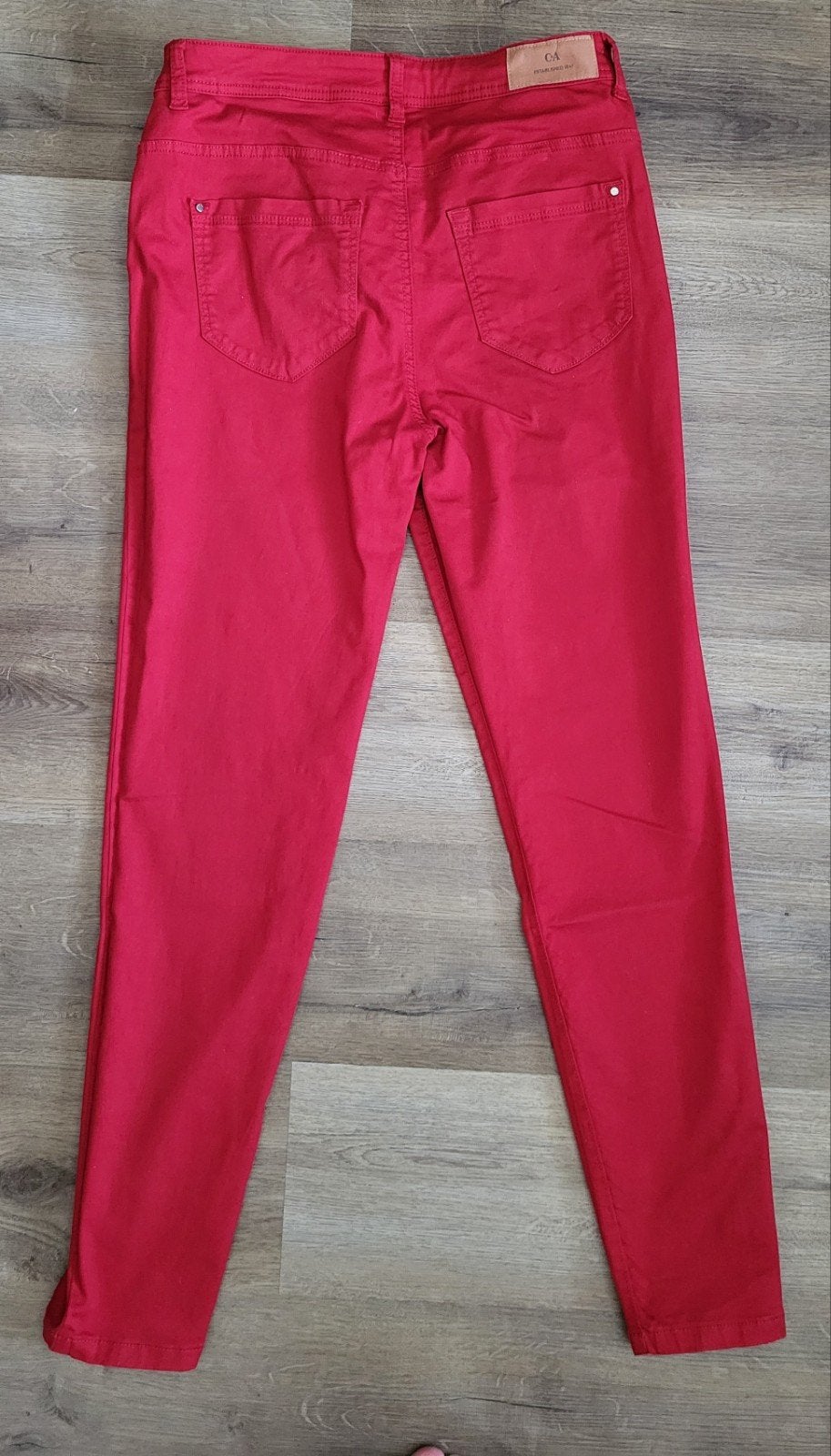 Rode skinny broek C&A maat 40, Maat 38/40 (M), Ophalen of Verzenden, Zo goed als nieuw, Lang