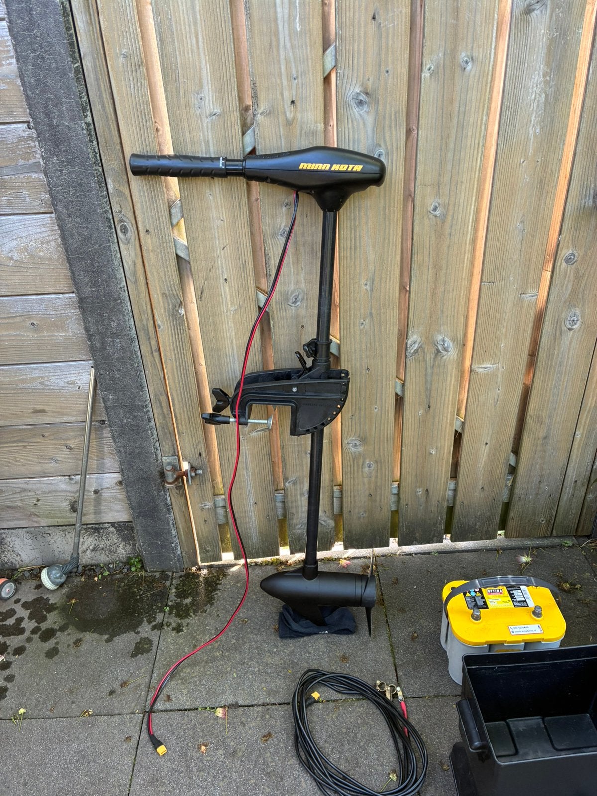 Minn kota endura 34lbs met accu kabel, Ophalen, Zo goed als nieuw, Motor en Techniek, Zeilboot of Motorboot