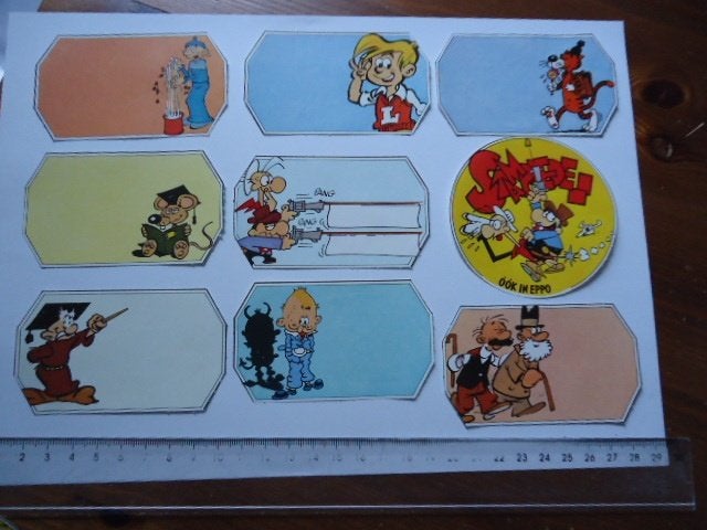 sticker oud EPPO Strip vintage divers stampede pep retro, Ophalen of Verzenden, Zo goed als nieuw, Bedrijf of Vereniging