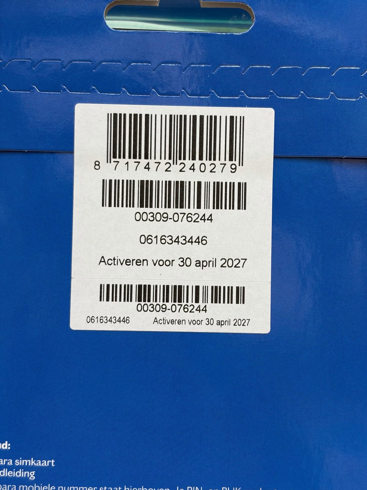 Lebara Simkaart met nummer 0616343446, Ophalen of Verzenden, Nieuw, Overige providers, Simkaart