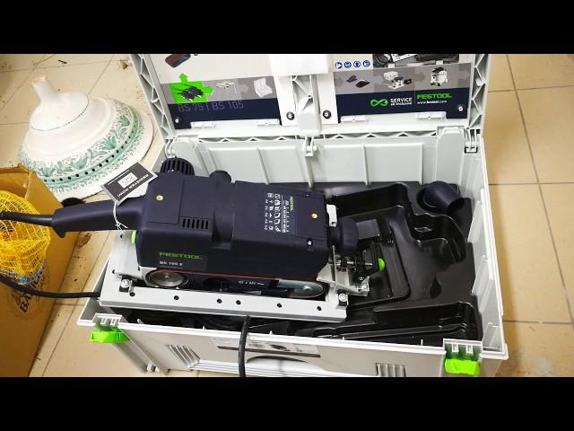 Festool BS 105 E-Set bandschuurmachine, Doe-het-zelf en Verbouw, Ophalen of Verzenden, 1200 watt of meer, Bandschuurmachine