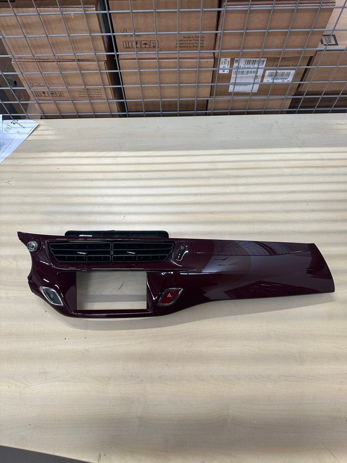 Dashboard trim donker glanzend rood Citroën DS3, Ophalen of Verzenden, Gebruikt, Citroën