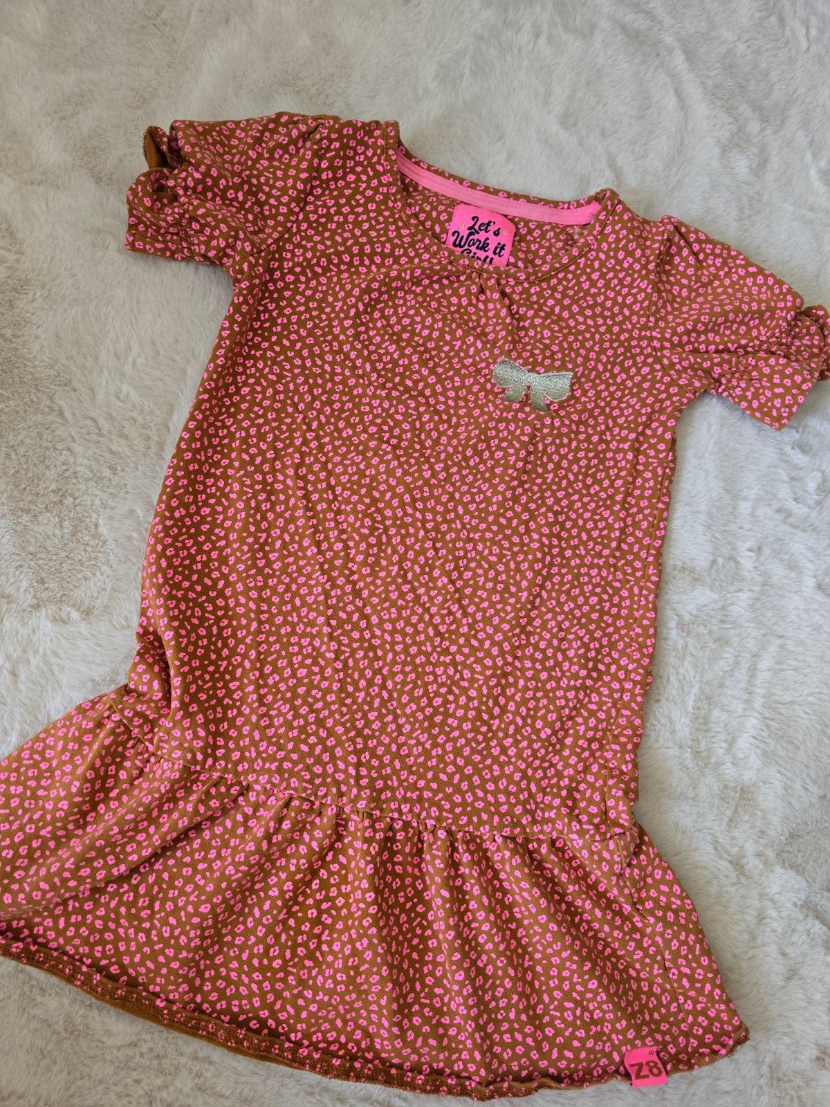 Nieuw Z8 jurkje met panterprint en 'Let's work it girl!', 8Z, Nieuw, Jurk of Rok, Verzenden