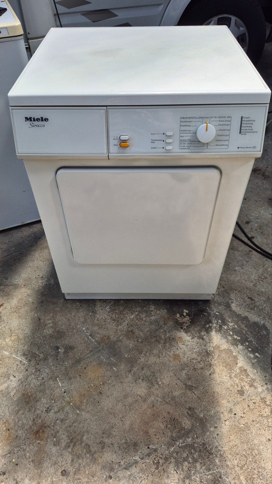 Miele droger, Ophalen, 6 tot 8 kg, Gebruikt, Luchtafvoer