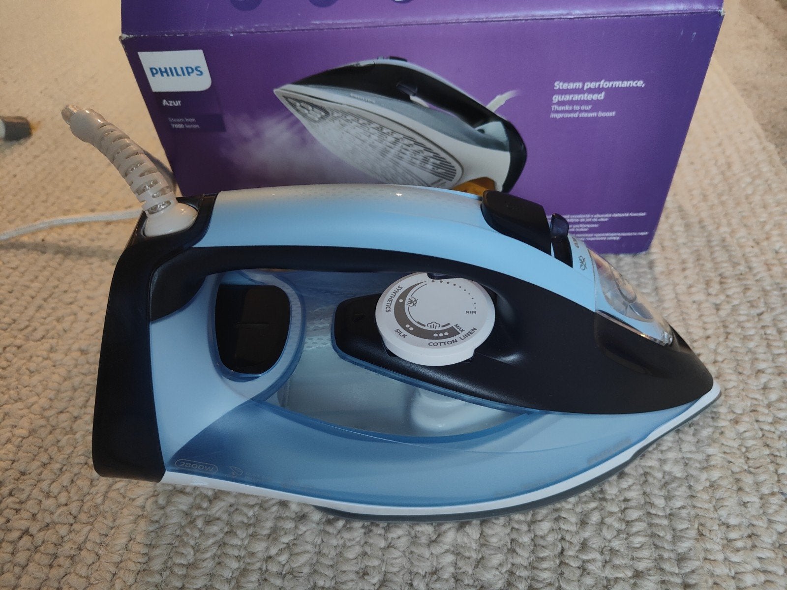 Philips Azur Stoomstrijkijzer 7000 Serie, Witgoed en Apparatuur, Strijkijzers en Strijkplanken, Ophalen of Verzenden, Zo goed als nieuw