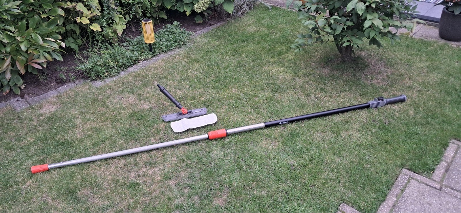 Gardena combisysteem telescoopsteel met ruitenwisser, Tuin en Terras, Hand-tuingereedschap, Ophalen of Verzenden, Gebruikt, Overige soorten